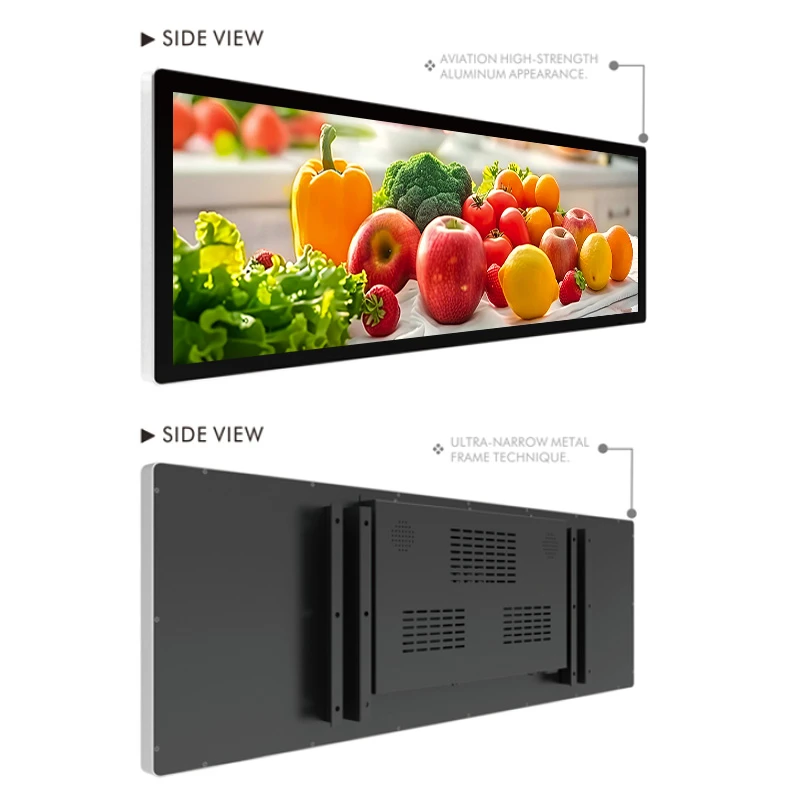 36.8 Inch LCD Bar Display Double Face Screen Manufacturer 36.8 Inch LCD Bar Display Double Face Screen Manufacturer